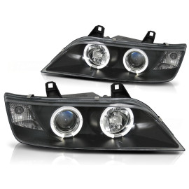 Lampy przód BMW Z3 Angel Eyes BLACK czarne Ringi LPBM47