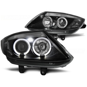 Lampy przód BMW Z4 - Angel Eyes BLACK czarne Ringi LPBM78