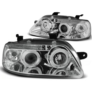 Lampy przód CHEVROLET AVEO - CHROM Angel Eyes LPCT01