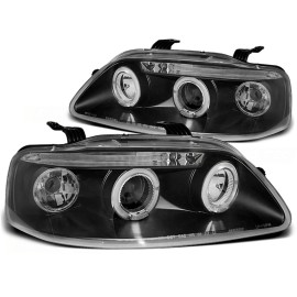 Lampy przód CHEVROLET AVEO - BLACK Angel Eyes LPCT02