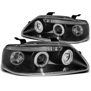 Lampy przód CHEVROLET AVEO - BLACK Angel Eyes LPCT02