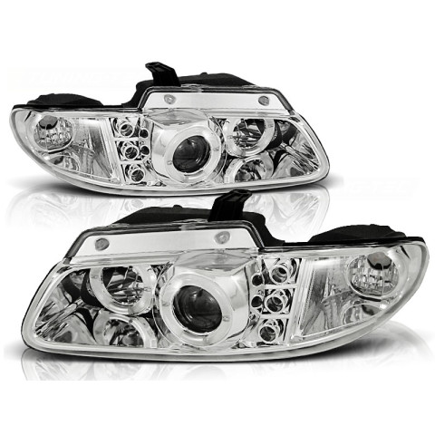 Lampy przód Chrysler Voyager / Dodge Caravan CHROM Angel Eyes LPCH07