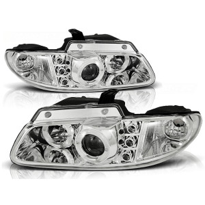 Lampy przód Chrysler Voyager / Dodge Caravan CHROM Angel Eyes LPCH07