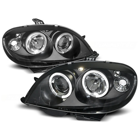 Lampy przód CITROEN SAXO - BLACK Angel Eyes LPCI03