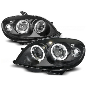 Lampy przód CITROEN SAXO - BLACK Angel Eyes LPCI03