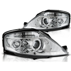 Lampy przód CITROEN C3 - CHROM Angel Eyes LPCI05