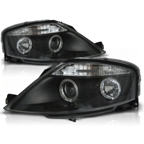 Lampy przód CITROEN C3 - BLACK Angel Eyes LPCI06