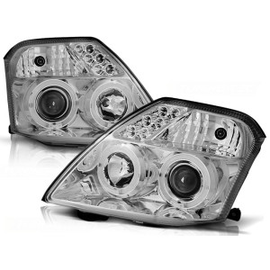 Lampy przód CITROEN C2 - CHROM Angel Eyes LPCI07