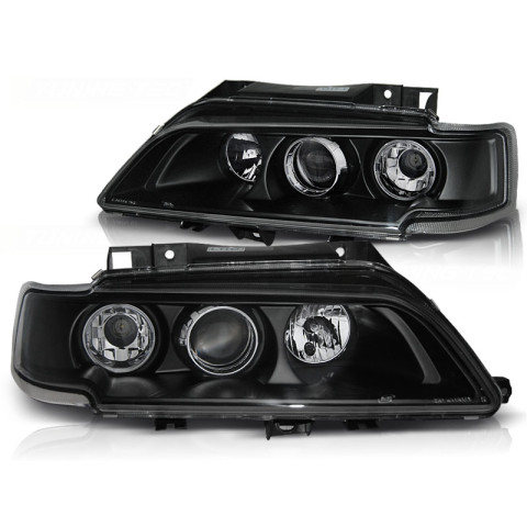 Lampy przód CITROEN Xantia - BLACK Angel Eyes LPCI12