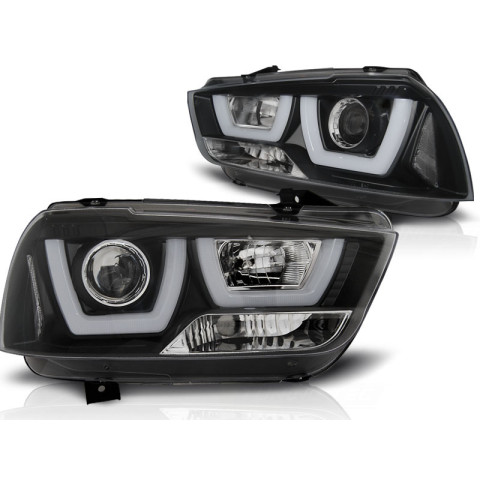 Lampy przód DODGE CHARGER LX II - TUBE LIGHT BLACK LED LPDO14