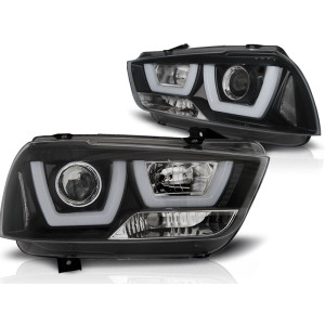 Lampy przód DODGE CHARGER LX II - TUBE LIGHT BLACK LED LPDO14