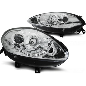 Lampy przód Fiat Bravo II - DayLight CHROM LED - LPFI17