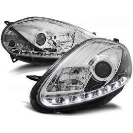 Lampy przód Fiat Grande Punto 05-08 - CHROM LED - diodowe LPFI05