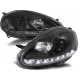 Lampy przód Fiat Grande Punto 05-08 - BLACK LED - diodowe LPFI06