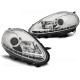 Lampy przód FIAT PUNTO EVO 10.09-12 CHROM DRL LED diodowe dzienne LPFI27