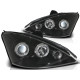 Lampy przód Ford Focus I 98-01 Angel Eyes BLACK soczewki ringi LPFO10