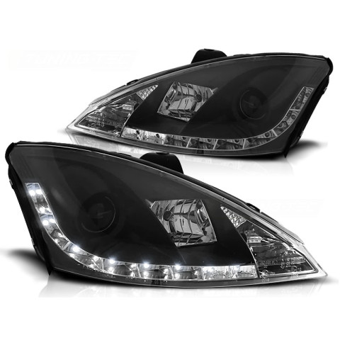 Lampy przód Ford Focus I 98-01 BLACK LED - LPFO23