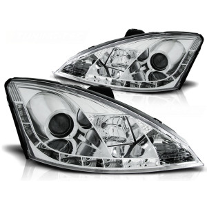 Lampy przód Ford Focus I 01-04 CHROM LED - LPFO24