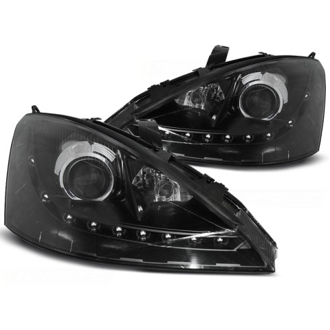 Lampy przód Ford Focus I 01-04 BLACK LED LPFO48
