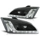 Lampy przód Ford Focus II - BLACK LED - diodowe LPFO19
