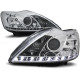 Lampy przód Ford Focus II Lift - CHROM LED - Diodowe LPFO37