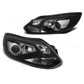 Lampy przód Ford Focus mk3 - BLACK Tube Light LED LPFO66