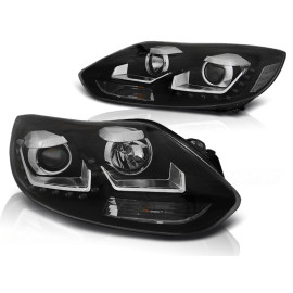 Lampy przód Ford Focus III 11- BLACK LED - diodowe LPFO61
