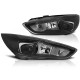 Lampy przód Ford Focus mk3 2014- BLACK Tube Light LED diodowe LPFO77