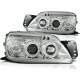 Lampy przód Ford Fiesta 99-02 clear Angel Eyes CHROM soczewka ringi LPFO26