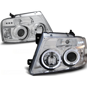Lampy przód Ford 150 Mk11 04-08 Angel Eyes CHROM LPFO39
