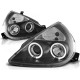 Lampy przód Ford Ka clear Angel Eyes BLACK soczewka ringi LPFO12