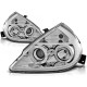 Lampy przód Ford Ka clear Angel Eyes CHROM soczewka ringi LPFO11