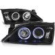 Lampy przód Ford Mondeo II 00-07 Angel Eyes BLACK soczewki ringi LPFO35