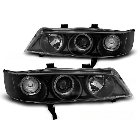 Lampy przód Honda Accord US 94-97 Angel Eyes BLACK soczewki ringi LPHO20
