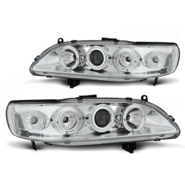 Lampy przód Honda Accord US 98-02 Angel Eyes CHROM soczewki ringi LPHO21