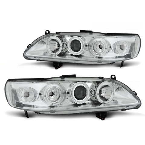 Lampy przód Honda Accord US 98-02 Angel Eyes CHROM soczewki ringi LPHO21