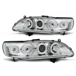 Lampy przód Honda Accord US 98-02 Angel Eyes CHROM soczewki ringi LPHO21