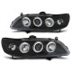 Lampy przód Honda Accord US 98-02 Angel Eyes BLACK soczewki ringi LPHO22