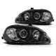 Lampy przód Honda Civic 95-99 clear Angel Eyes BLACK soczewka ringi LPHO05