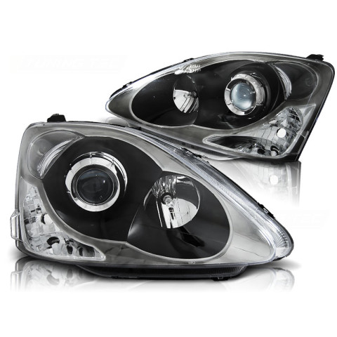 Lampy przód Honda Civic 04-06 clear BLACK soczewka LPHO32