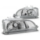 Lampy przód Honda Civic 91-95 clearglass CHROM LPHO14