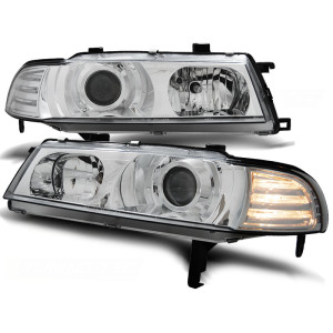 Lampy przód Honda Prelude 92-97 CHROM soczewki LPHO10