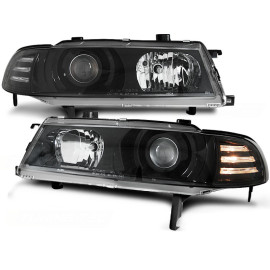 Lampy przód Honda Prelude 92-97 BLACK soczewki LPHO11