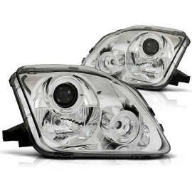 Lampy przód Honda Prelude 97-01 Angel Eyes CHROM soczewki ringi LPHO23
