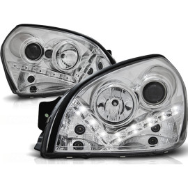 Lampy przód Hyundai Tucson diodowe CHROM LED - LPHU04