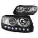 Lampy przód Hyundai SANTA FE 06-11 DAYLIGHT BLACK LED LPHU03
