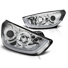 Lampy przód Hyundai Tucson IX35 - CHROM LED TubeLight LPHU06