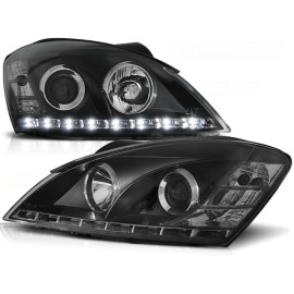 Lampy przód Kia Ceed - BLACK LED diodowe - LPKI02