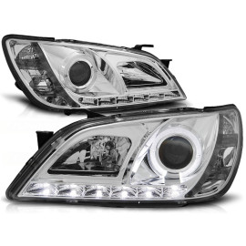 Lampy przód Lexus IS 01-05 Soczewki CHROM LED DIODY LPLE01