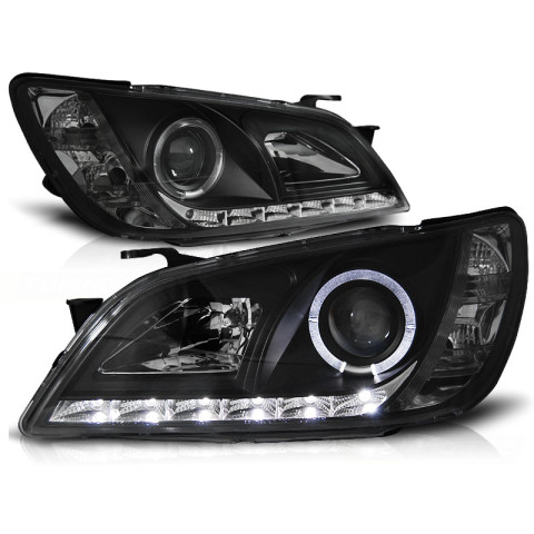 Lampy przód Lexus IS 01-05 Soczewki BLACK LED DIODY LPLE02